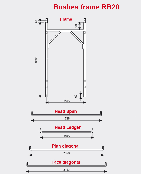 Bushes frame RB20